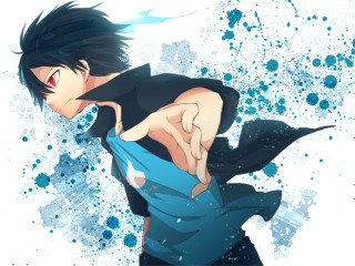 Black hair blue dress anime - ufotable free wallpaper