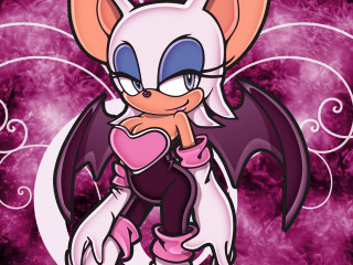 Cartoon character heart bat chest - object free wallpaper