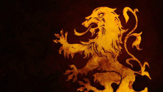 Lion painted wall dark red - edward otho cresap ord ii free wallpaper