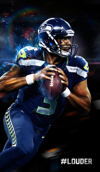 Football player holding ball helmet - video game free wallpaper