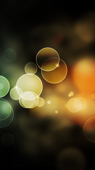 Blurry black background circles of - abstract art free wallpaper