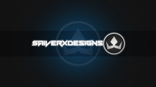 Dark background white black logo - the center of the image free wallpaper