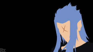 Blue hair black shirt cross - a cross free wallpaper
