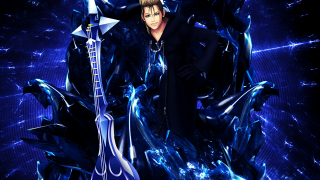 Man guitar blue background stars - a guitar free wallpaper
