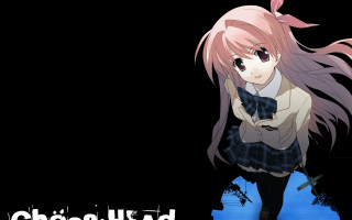 Pink hair girl black shirt - a knife free wallpaper