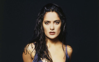 Woman wet hair blue top - wet hair free wallpaper