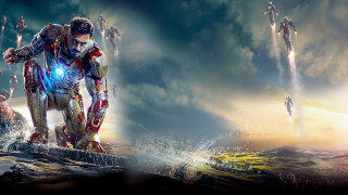 Man suit rock sky clouds - ed benedict free wallpaper