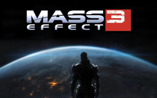 Man standing front planet mass - realism free wallpaper