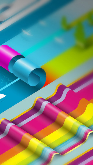 Colorful background cell phone design - international typographic style free wallpaper