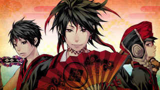 Anime couple holding fan blade - a couple of anime characters holding free wallpaper