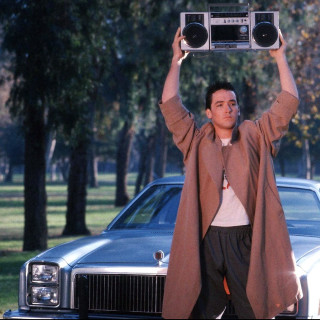 Man holding radio car park - movie scene free wallpaper