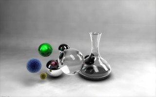 Glass vase green red blue - a glass vase free wallpaper