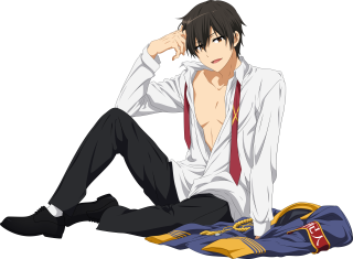 Man sitting ground shirt open - tie free wallpaper