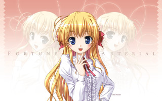 Blonde girl blue eyes pink - a pink background free wallpaper