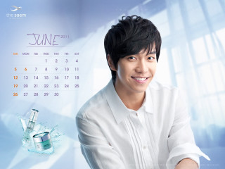 Man white shirt smiling calendar - white background free wallpaper