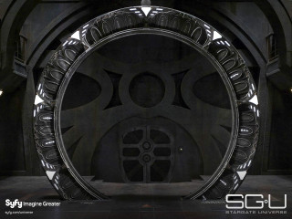 Futuristic building circular window entrance 2 - a futuristic looking building free wallpaper