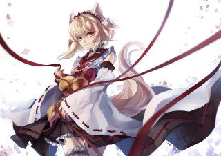 White dress teddy bear anime - a white dress holding free wallpaper