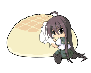 Girl long hair bed waffle - flat free wallpaper
