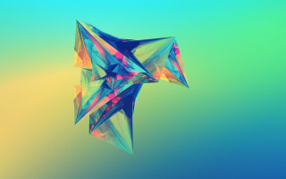 Colorful kite abstract blue sky - a blue sky background free wallpaper