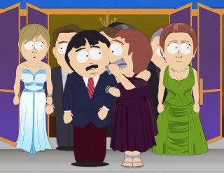 Cartoon family surprised door woman - erlund hudson free wallpaper