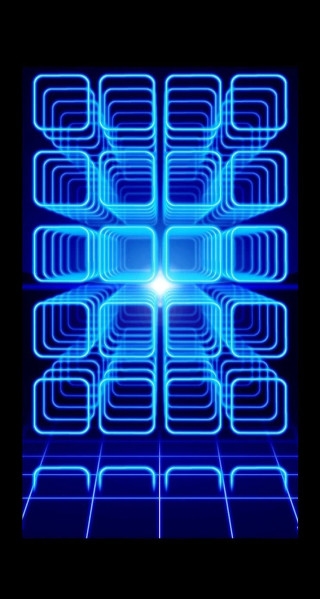 Blue abstract background square pattern - holography free wallpaper