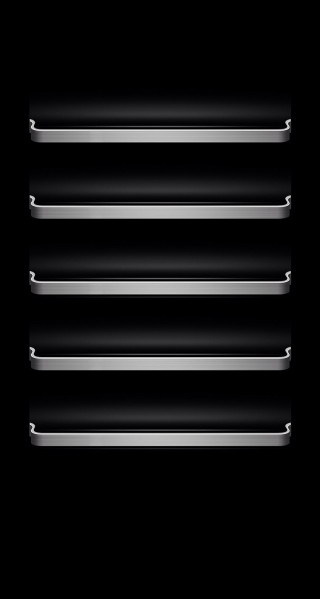 Black background metal shelves image - an ambient occlusion free wallpaper