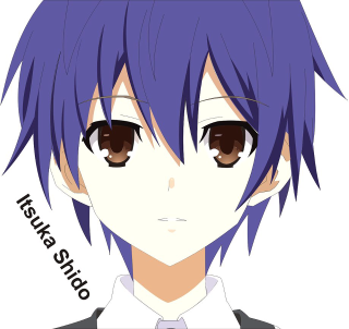 Purple hair anime girl white 2 - purple free wallpaper