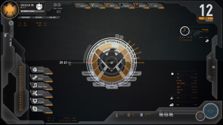 Futuristic interface circular symbol star - a screen free wallpaper
