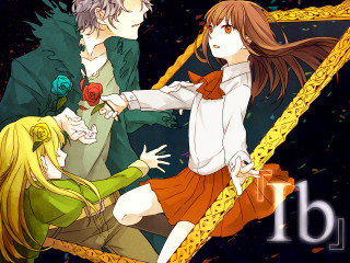 Anime couple mirror flower characters - a flower free wallpaper