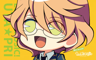 Surprised cartoon character yellow background - awataguchi takamitsu free wallpaper