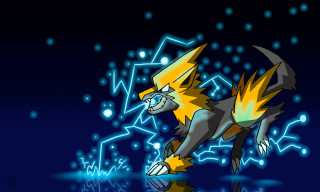 Pokemon cartoon blue background yellow - tail free wallpaper