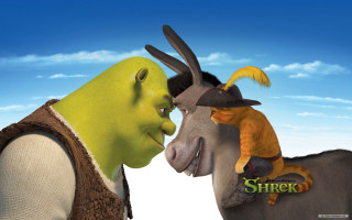 Donkey man kissing shrawnish avatar - furry free wallpaper