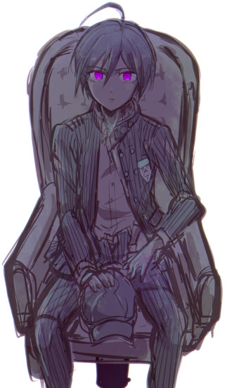 Person sitting chair purple eyes - crown free wallpaper