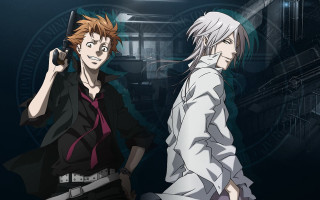 Anime characters dark room light - official art free wallpaper for desktop