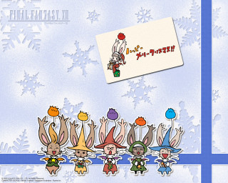 Cartoon characters snow background card - a group of cartoon characters free wallpaper