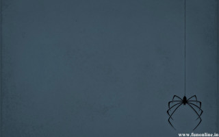 Dark spider web minimalism blue - zdarsky free wallpaper