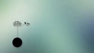 Clock plant bird blue surreal - the top of it free wallpaper
