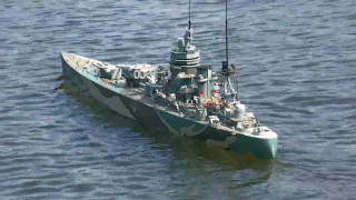 Military ship floating water flag - top of a body free wallpaper