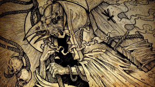 Demon sword drawing demon back - his shoulder free wallpaper