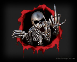 Skeleton knife cigarette hole blood - u free wallpaper