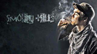 Man smoking cigarette smoke smokestacks - a man smoking free wallpaper