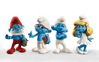 Cartoon characters group standing white 3 - a group of cartoon characters free wallpaper