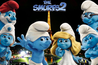 Smurfs 2 movie poster eiffel - the character free wallpaper