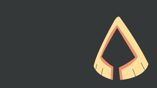 Black background yellow orange logo - vector curve free wallpaper