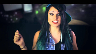 Woman black hair hat denim - video art free wallpaper
