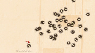 Black white balls wooden floor - 2 d sprite free wallpaper