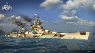 Large ship water clouds plane - water under a cloudy sky free wallpaper