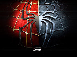Spiderman logo red black silver - silver free wallpaper