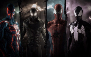 Superheroes dark background lightning clouds - lightning free wallpaper