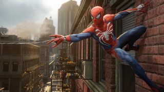 Spider man jumping city street - alton tobey free wallpaper